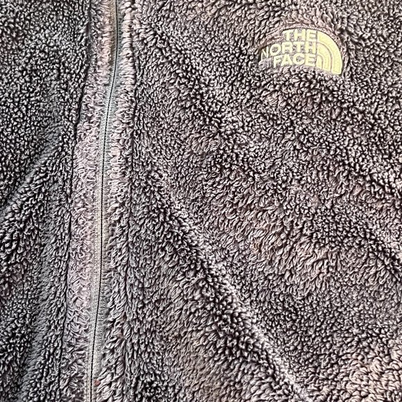 North Face Teddy Fleece Jacket Womens Large Purple Zip Up Ladies Osito - Picture 3 of 4